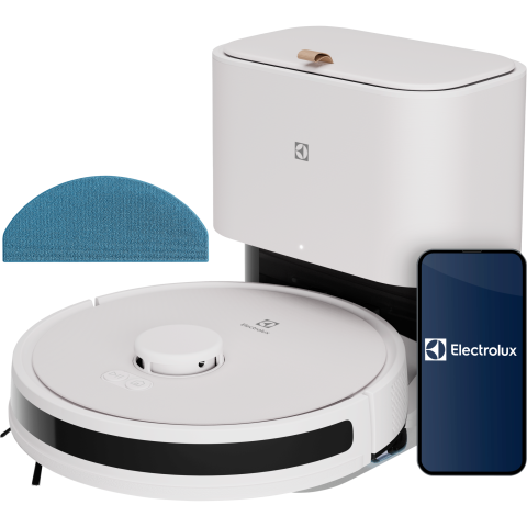 Aspiratoare - Aspirator robot Electrolux Seria 700 ER71UW2SW Alb Scoica cu LiDAR, 4000Pa si statie de golire automata