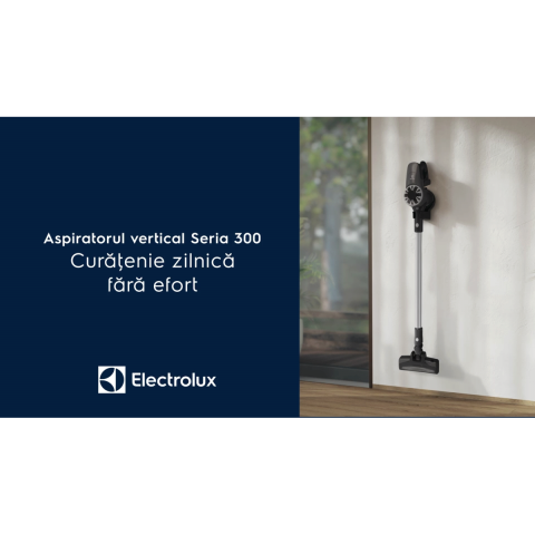 Aspirator vertical cu acumulator Electrolux Seria 300 EP31CB21TG gri, 21.6V, 40 min autonomie, 2,18 kg [7]