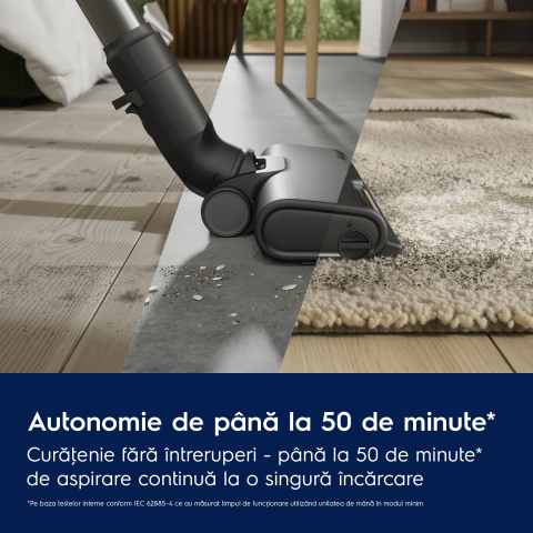 Aspirator vertical fara fir Electrolux Seria 600 EP61AB21UG, 21.6V, gri [20]