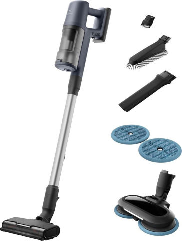 Aspiratoare - Aspirator vertical fara fir Electrolux Seria 600 EP61H21WET, 21.6V, perie mop, albastru