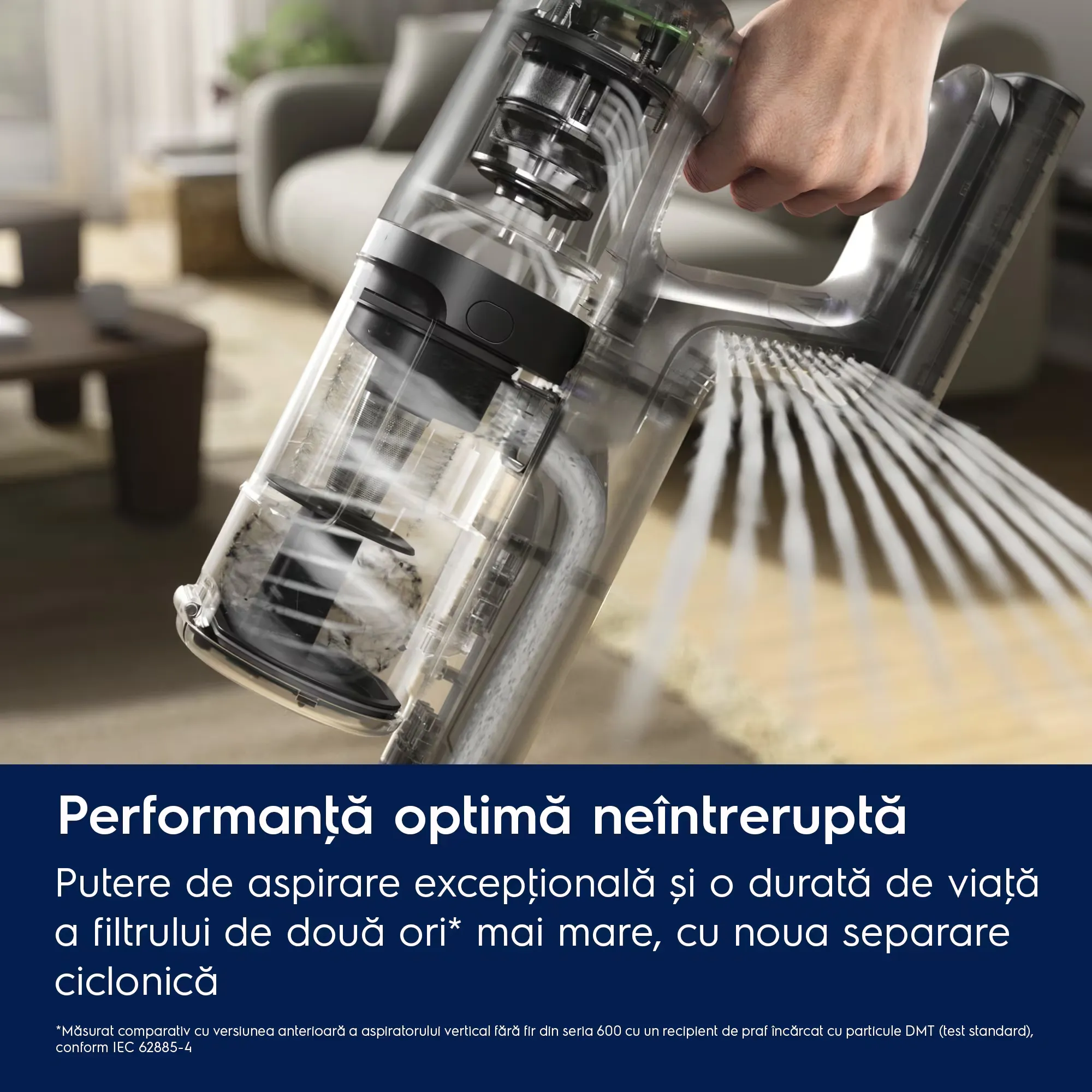 Aspirator vertical fara fir Electrolux Seria 600 EP61HB21UV, 21.6V, alb scoica [6]