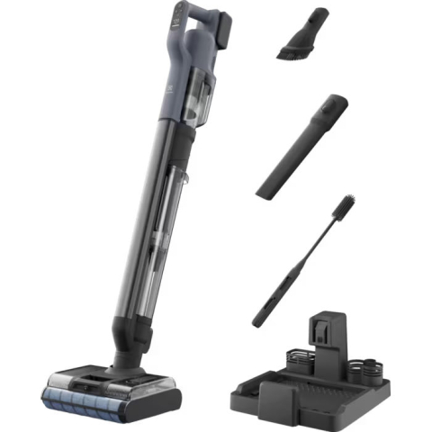 Aspiratoare - Aspirator vertical multifunctional Electrolux Seria 800 EW82U1DB, 2 in 1 Wet & Dry, 21.6V, albastru denim