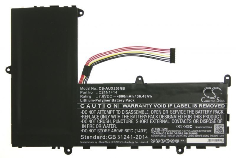 Baterii laptop - Baterie laptop compatibila COM 7,6 V pentru laptop Asus C21N1414