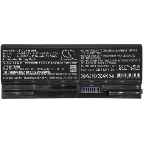 Baterii laptop - Baterie laptop compatibila COM 14,4 V pentru laptop Clevo NH50BAT-4