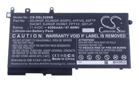 Baterii laptop - Baterie laptop compatibila COM 11,4 V pentru laptop Dell 3DDDG