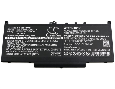 Baterii laptop - Baterie laptop compatibila COM 7,6 V pentru laptop Dell J60J5