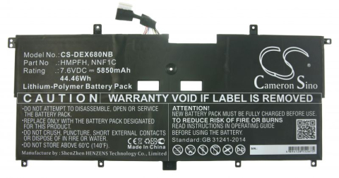Baterii laptop - Baterie laptop compatibila COM 7,6 V pentru laptop Dell NNF1C