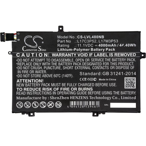 Baterii laptop - Baterie laptop compatibila COM 11,1 V pentru laptop Lenovo L17M3P53