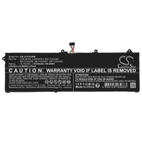 Baterii laptop - Baterie laptop compatibila COM 15,36 V pentru laptop Lenovo L20M4PD3