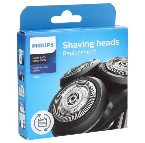 Accesorii Piese Aparate Cosmetice - Capete de ras Philips SH50/50 set 3 bucati Series 5000 6000 rotunjite