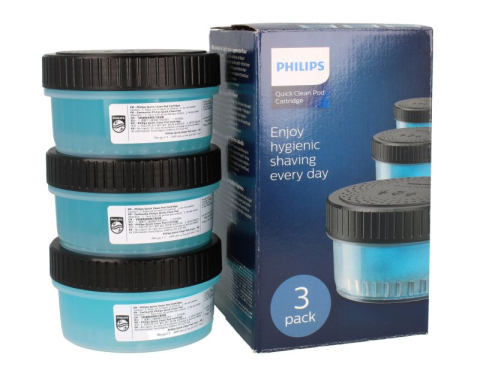 Accesorii Piese Aparate Cosmetice - Cartus curatare Philips Quick Clean Pod 3 x 160 ml CC13/50