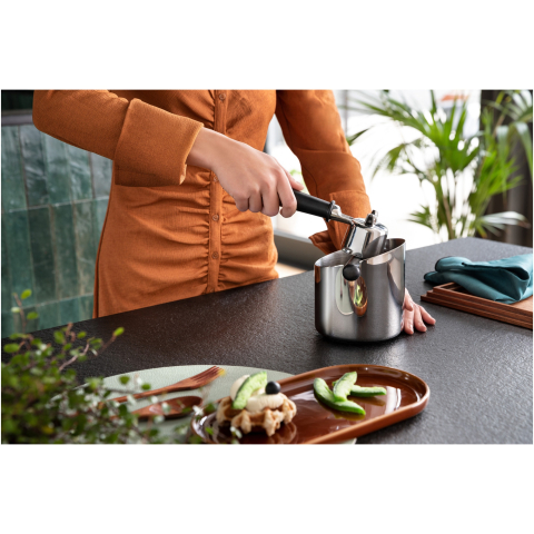 Container zat cafea knock box Delonghi DLSC084 inox AS00008447 [2]