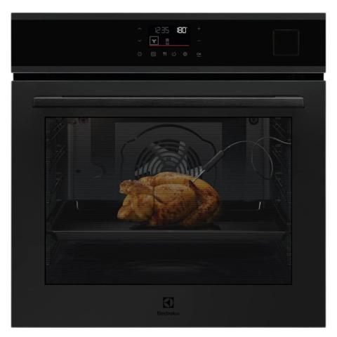 Electrocasnice - Cuptor electric incorporabil cu abur Electrolux EOP7X87E SenseCook 600 72 l negru mat