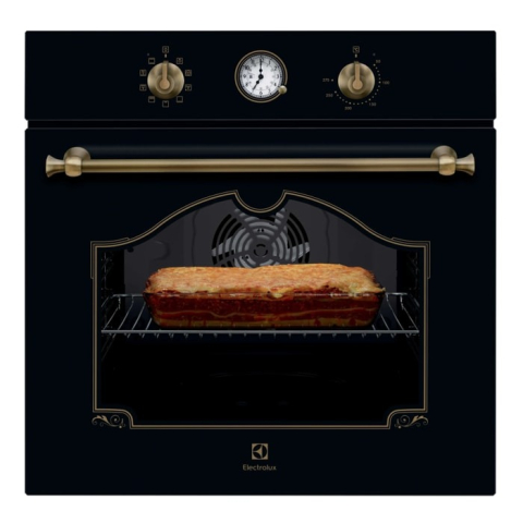 Campanie 5 ani garantie - Cuptor electric incorporabil Electrolux EOA5220FOR Rococo 72 l negru