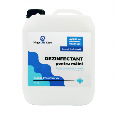 Casa si gradina - Dezinfectant pentru maini Mega Life Care, 5L, eficient si impotriva Coronavirus