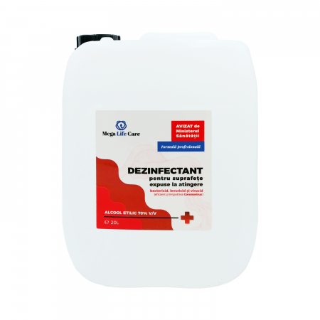 Casa si gradina - Dezinfectant pentru suprafete Mega Life Care, 20 L, bactericid, levuricid, virucid, eficient si impotriva Coronavirus