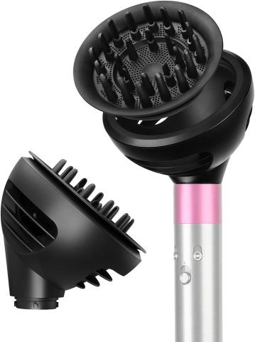 Accesorii Piese Aparate Cosmetice - Difuzor Wave+Curl original Dyson Airwrap i.d. (HS08), negru, cod 974149-01