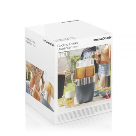 Dozator de bauturi racoritoare, 4 litri, cu recipiente pentru gheata Freer InnovaGoods [10]