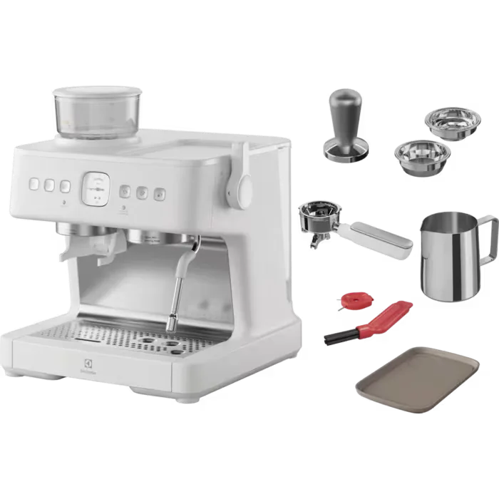 Electrocasnice - Espressor Electrolux Seria 800 E8EC1-8SW - Rasnita integrata, Dual Thermoblock, Alb scoica