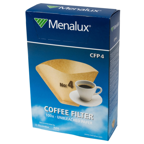 Accesorii Piese Espressoare Cafetiere - Filtre Cafea Menalux Nr 4 Cutie 100 Bucati Universale Cafetiere Filtru