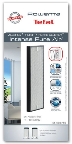Filtre Purificatoare Aer - Filtru Allergy+ Rowenta XD6074F0 pentru purificator Intense Pure Air
