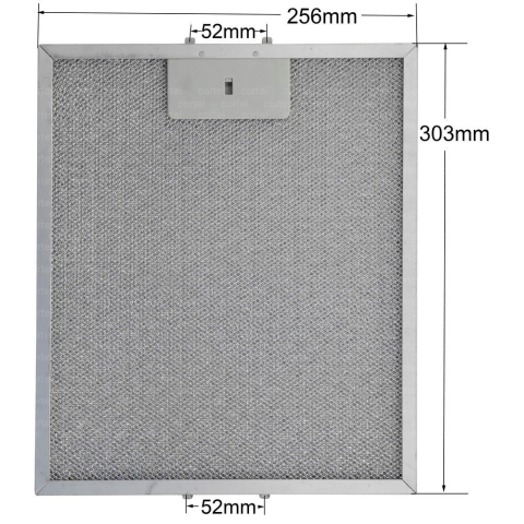 Filtru aluminiu hota Beko 30.3 x 25.6 x 0.8 cm cod 129730001 [2]
