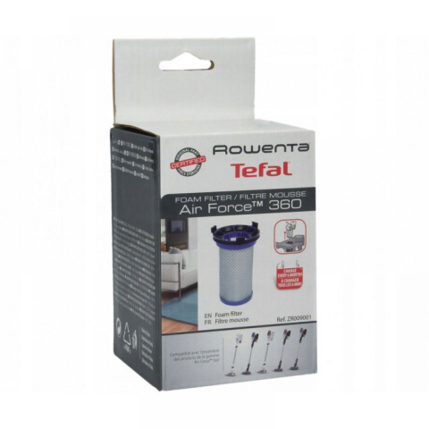 Accesorii Piese Aspiratoare - Filtru din spuma Rowenta ZR009001 pentru aspirator Air Force 360