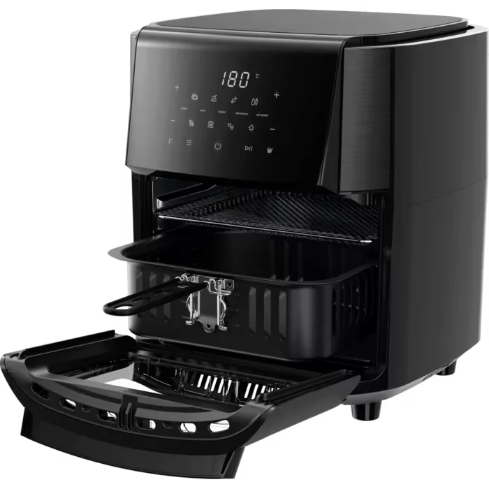 Friteuza cu aer cald Electrolux EAF12B Seria 800, 12 L, 1700 W, neagra, cu rotisor inclus [1]