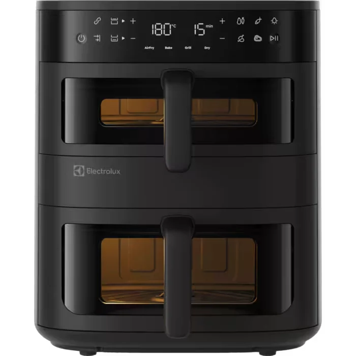 Friteuza cu aer cald Electrolux EAFD11B Seria 800 Dual, 11 L, 2700 W, neagra, cu doua cosuri verticale [2]