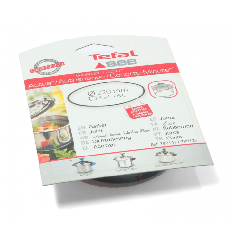 Garnitura oala sub presiune Seb Authentique Actua 4,5-6 L cod 790141 [1]