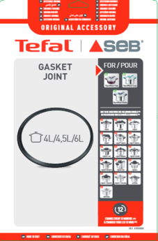 Accesorii Electrocasnice Mici - Garnitura oala sub presiune Tefal Clipso Minut 4-6 L cod X1010008