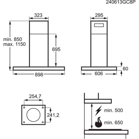 Hota insula AEG GI87D91CB negru 90 cm [12]