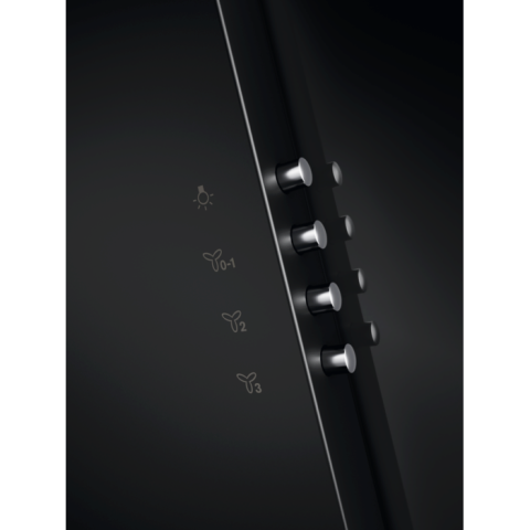 Hota semineu Electrolux LFV326Y 60 cm negru design vertical ExtractionTech 600 m3/h [6]