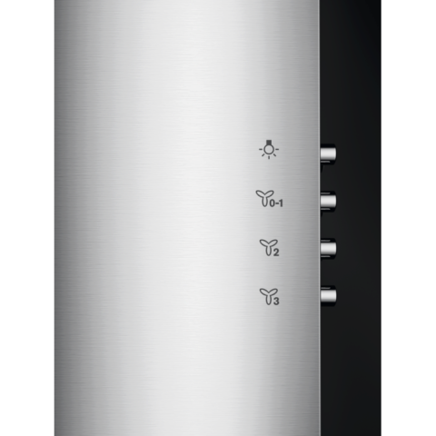 Hota semineu Electrolux LFV326Y 60 cm negru design vertical ExtractionTech 600 m3/h [2]