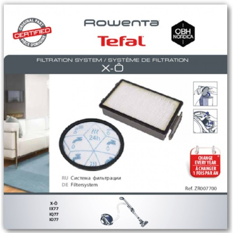 Accesorii Piese Aspiratoare - Kit de filtrare Rowenta ZR007700 pentru aspirator vertical X-O