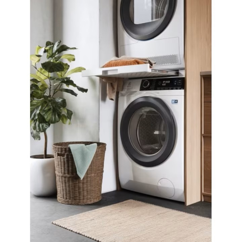 Kit Electrolux suprapunere masina de spalat / uscator, cu suport rufe, alb [4]