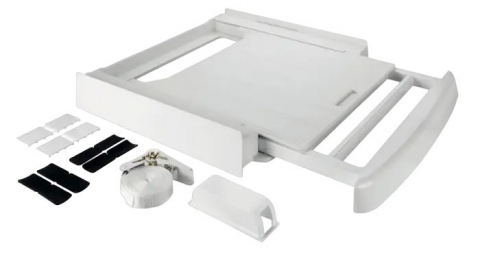 Accesorii Piese Masini Spalat Rufe si Uscatoare - Kit universal de suprapunere masina de spalat / uscator, Premium 2in1, WPRO
