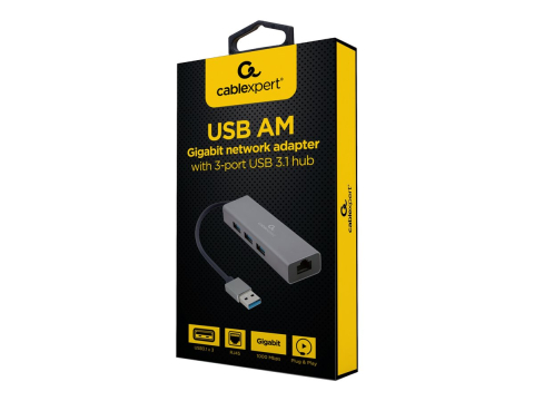 Lan Gigabite si Hub USB 3.0 A-AMU3-LAN-01 Gembird [1]