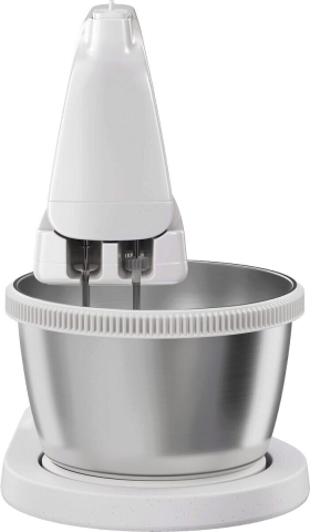 Mixer cu bol Electrolux ESM4W Seria 500, 500 W, alb, cu bol metalic de 3.6 L [3]