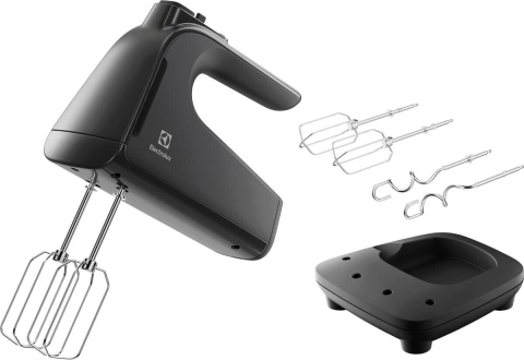 Electrocasnice - Mixer de mana Electrolux EHM4B Seria 300, 500 W, negru, cu lame inox si suport pentru accesorii