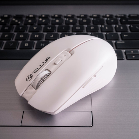 Mouse wireless Tellur, Silent Click, Alb [2]