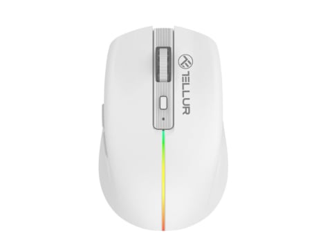 Mousi - Mouse wireless Tellur, Silent Click, Alb