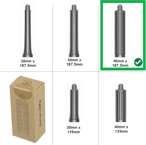 Ondulator lung 40 mm reversibil original Dyson Airwrap Nickel/Iron [3]