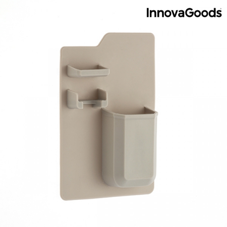 Organizator de baie din silicon, InnovaGoods Home Houseware, rezistent la apa, pentru suprafete netede [6]