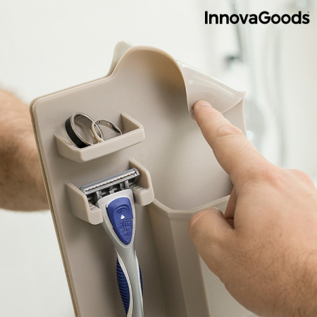 Organizator de baie din silicon, InnovaGoods Home Houseware, rezistent la apa, pentru suprafete netede [4]