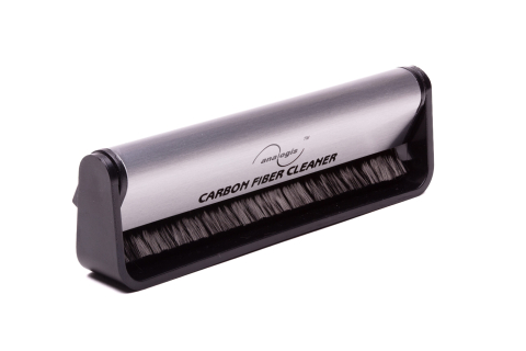 Perie antistatica din fibra de carbon Analogis Brush 1 pentru curatarea discurilor de vinil, Negru/Gri [1]