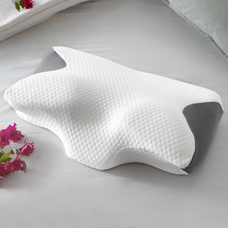 Sugestii cadou - Pernă cervicală din spuma cu memorie, cu contur ergonomic, Conforti InnovaGoods, 62x36x14 cm