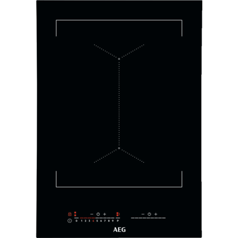 Electrocasnice - Plita inductie AEG IKE42640KB Domino MaxiSense 36 cm 2 zone Bridge negru