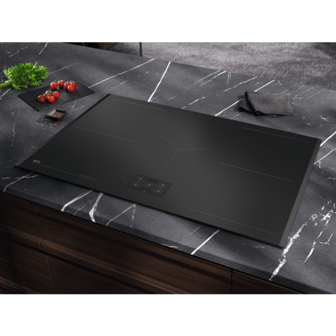Plita inductie AEG TH85IM30FB Seria 8000 Sense Boil Fry SaphirMatt 80 cm MultipleBridge negru mat [1]