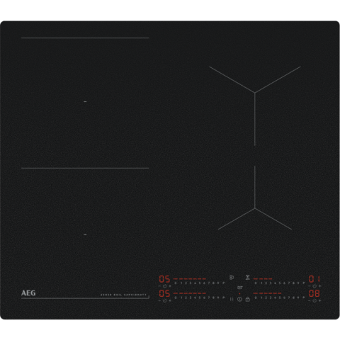 Plite - Plita inductie AEG TI64IB10IZ Seria 7000 SenseBoil SaphirMatt 60 cm 4 zone negru mat